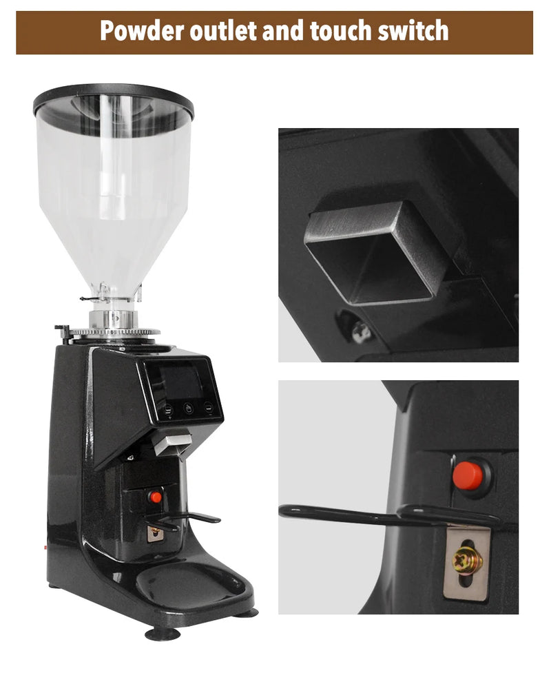 XEOLEO Electric Coffee grinder 200W Espresso coffee grinder Flat whetstone Coffee miller Touch panel Bean crush maker 750g