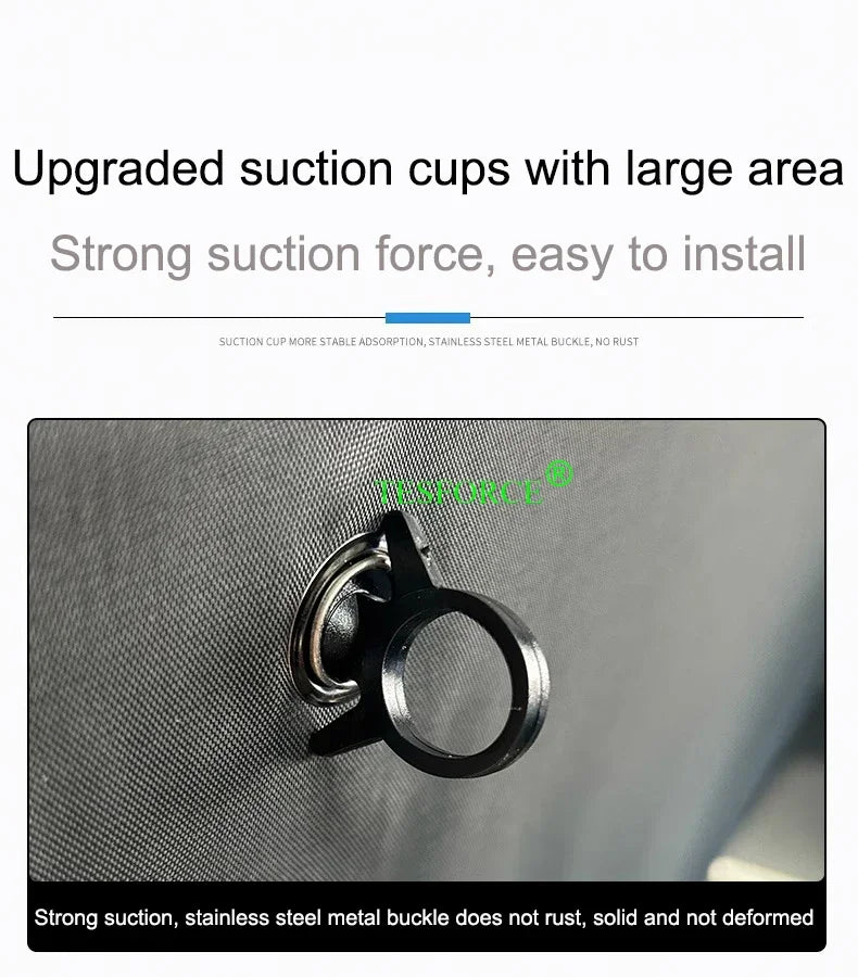 For Tesla Model3/Y 2017-2024 Privacy Sun Shade Custom-Fit with Suction Cup Side Window Sunshade Blind Shading for Camping Hiking