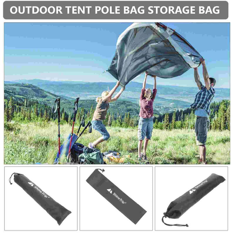 Tent Pole Storage Bag Trekking Pole Storage Pouch Camping Organize Storage Fishing Rod Pouch Awning Pole Bag Multifunction