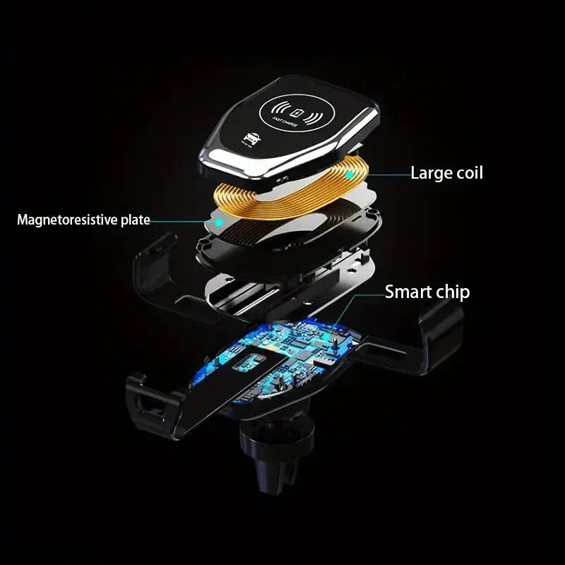 Wireless Car Charger Mobile Phone Holder Gravity Induction Car Air Outlet Fast Wireless Charging Stand for iPhone Samsung Xiaomi