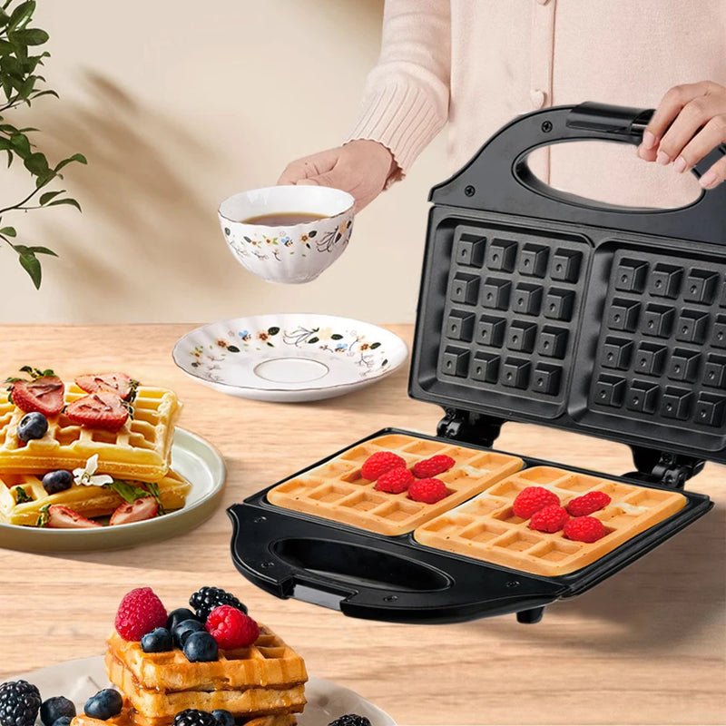 Professional Electric Waffle Maker Cooking Kitchen Appliances Multifunction Breakfast Waffles Machine Non-stick Iron Pan