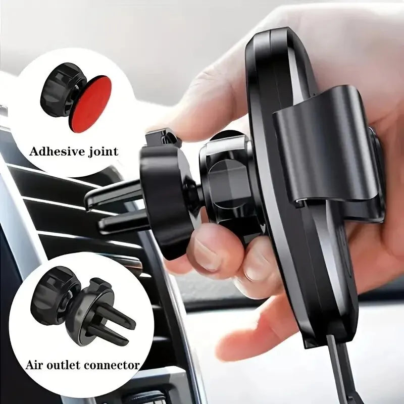 Wireless Car Charger Mobile Phone Holder Gravity Induction Car Air Outlet Fast Wireless Charging Stand for iPhone Samsung Xiaomi