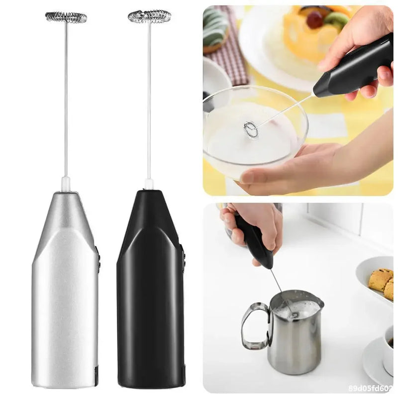 Mini Electric Milk Foamer Blender Wireless Coffee Whisk Mixer Skimer Handheld Egg Beater Cappuccino Frother Mixer for Kitchen