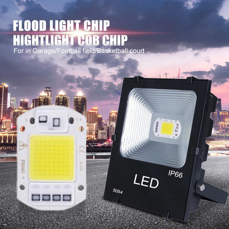 LED COB Chip 20W 30W 50W AC 220V Smart IC No Need Driver LED Lamp Beads  DIY Flood Light Spotlight floodlight outdoor chip light