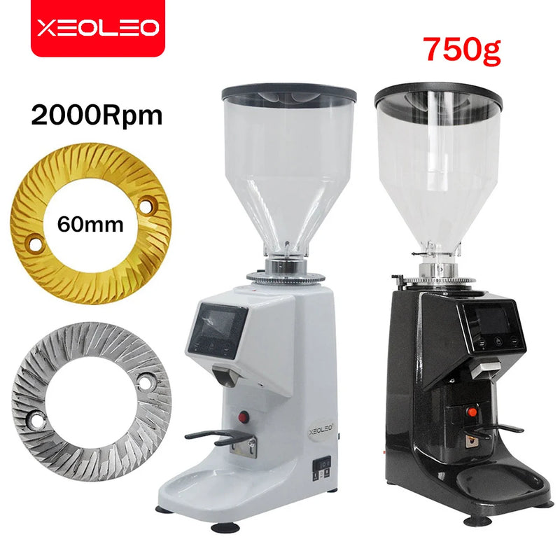 XEOLEO Electric Coffee grinder 200W Espresso coffee grinder Flat whetstone Coffee miller Touch panel Bean crush maker 750g