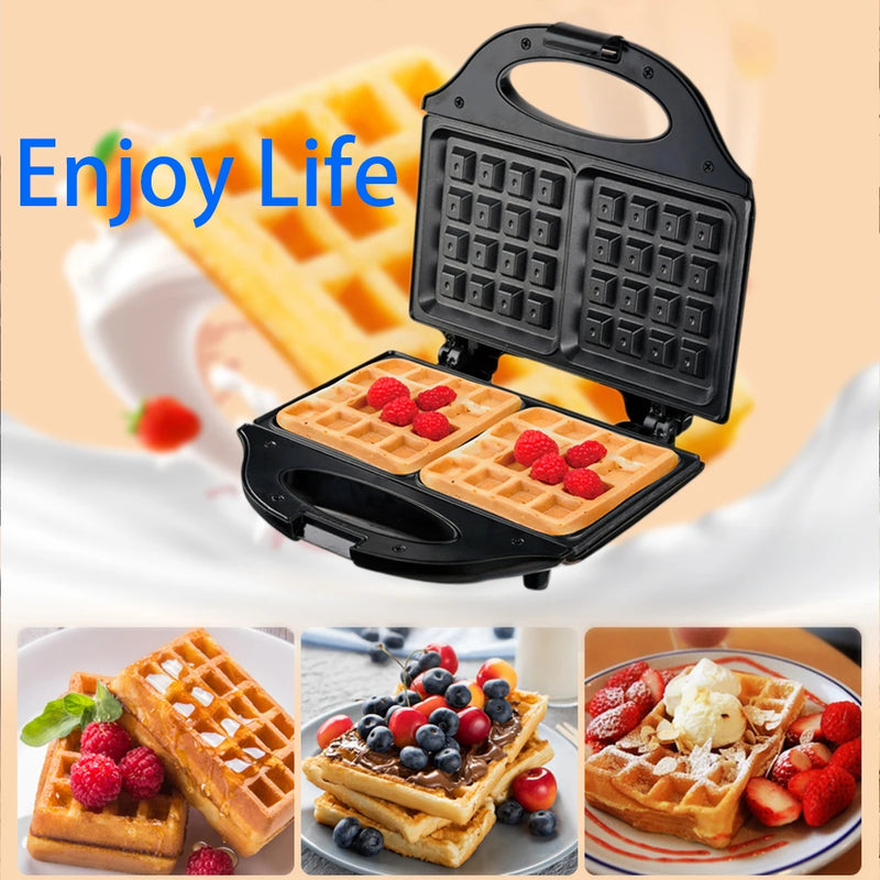 Professional Electric Waffle Maker Cooking Kitchen Appliances Multifunction Breakfast Waffles Machine Non-stick Iron Pan