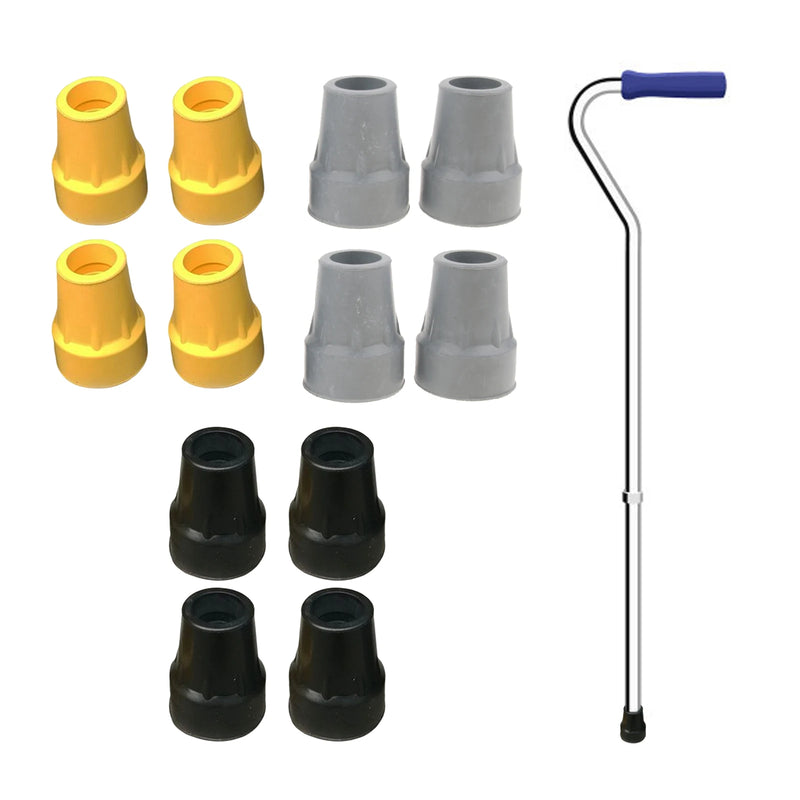 4 PCS 22mm Trekking Pole Rubber Silicone Cap Hammers Hiking Walking Stick Cane Tips Crutch Ferrules Feet Cover Outdoor Sports