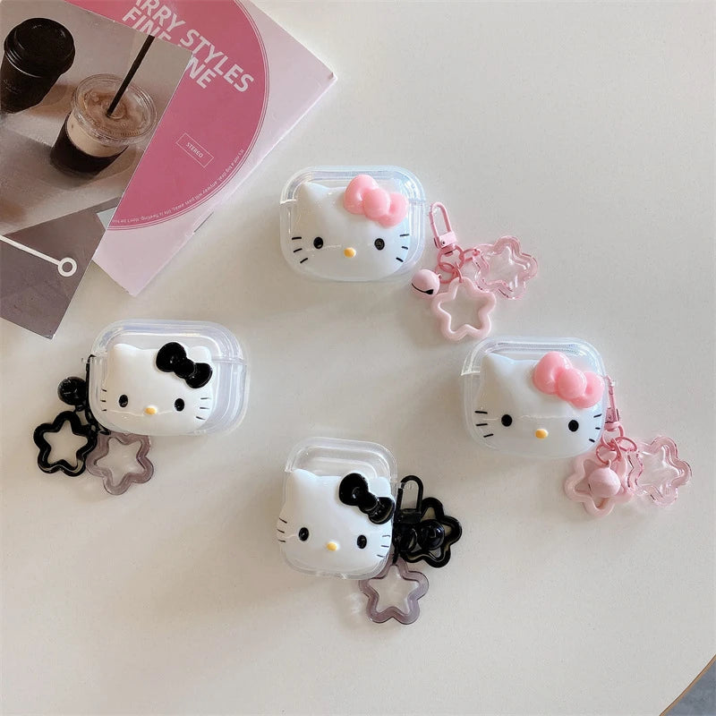 Hello Kitty applies airpods pro2 protective case cartoon 2/3 generation Apple Bluetooth headset charging case protective case