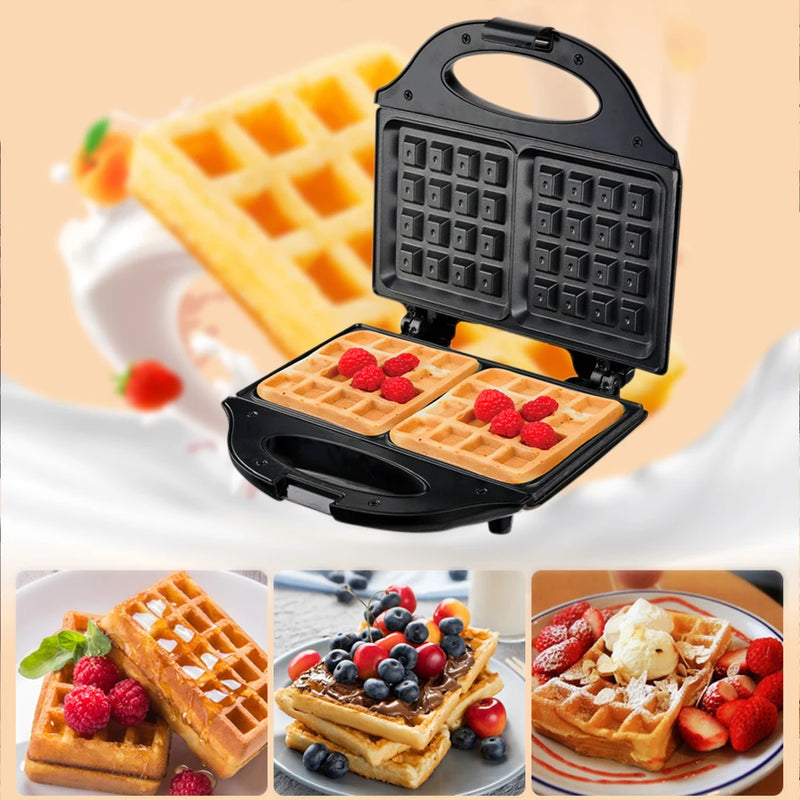 Professional Electric Waffle Maker Cooking Kitchen Appliances Multifunction Breakfast Waffles Machine Non-stick Iron Pan